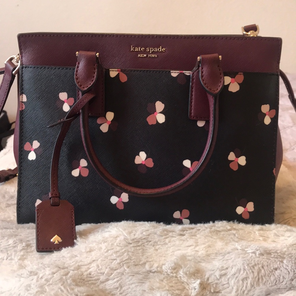 Kate spade floral crossbody purse